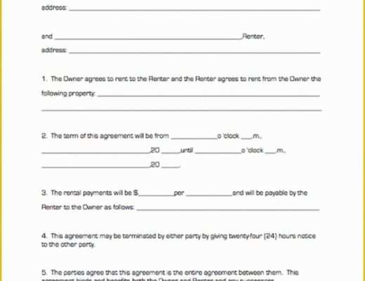 Free Rental Agreement Template Hawaii Of Free Hawaii Residential Lease Agreement Pdf