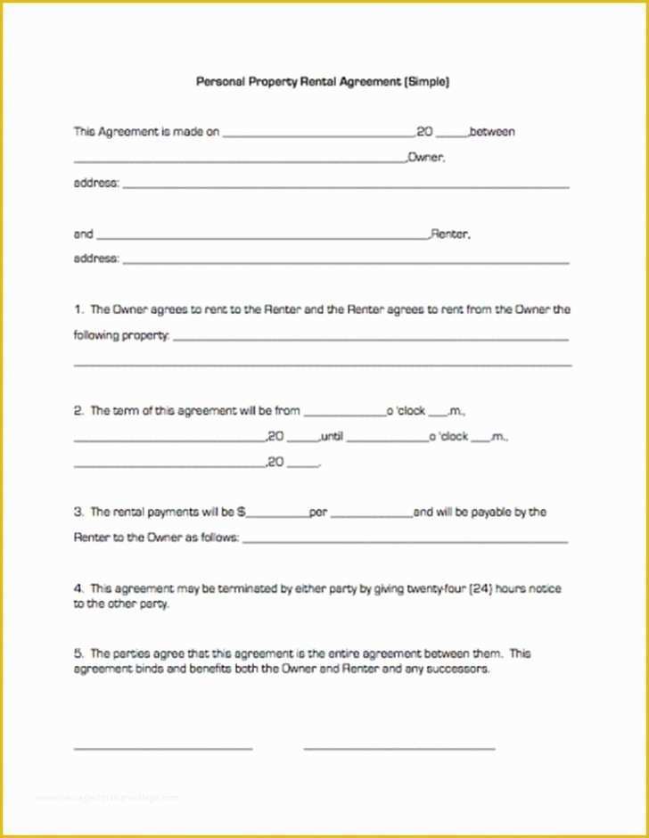 30 Free Rental Agreement Template Hawaii