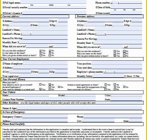 Free Rental Application form Template Of Rental Application Template