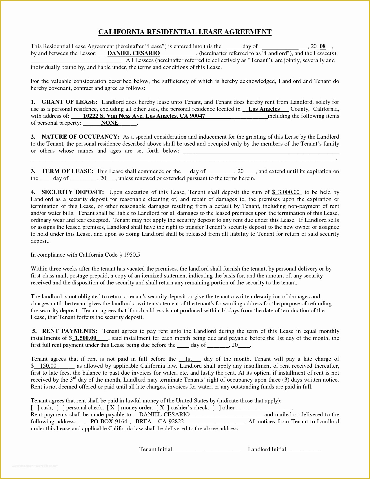 Free Rental Contract Template California Of 14 Of solar Residential Contract Template