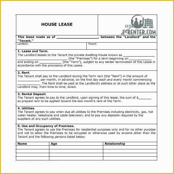 Free Rental Contract Template California Of Basic House Rental Agreement – Outoand