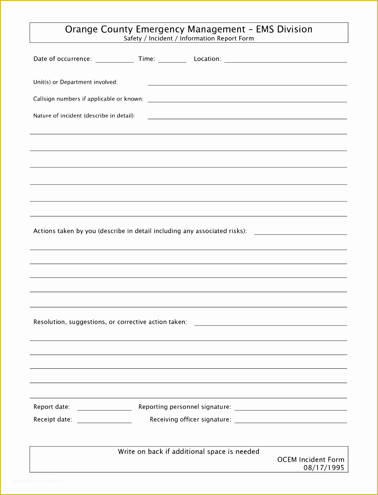 Free Report Templates Of 10 Crime Incident Report Template Sampletemplatess