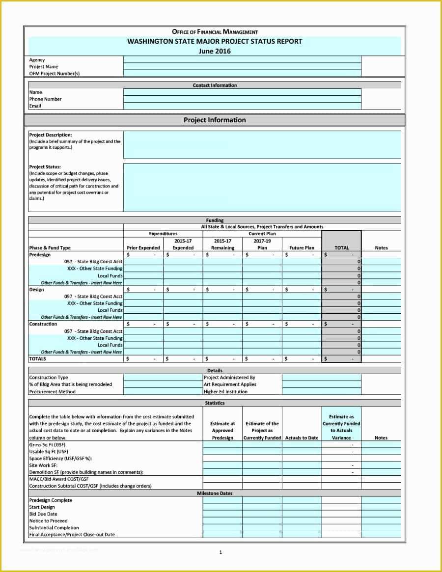 Free Report Templates Of 40 Project Status Report Templates [word Excel Ppt]