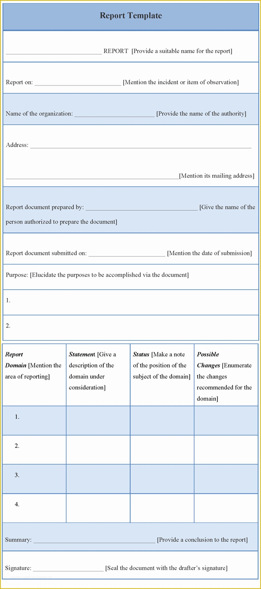 Free Report Templates Of Free Report Template format format Of Free Report