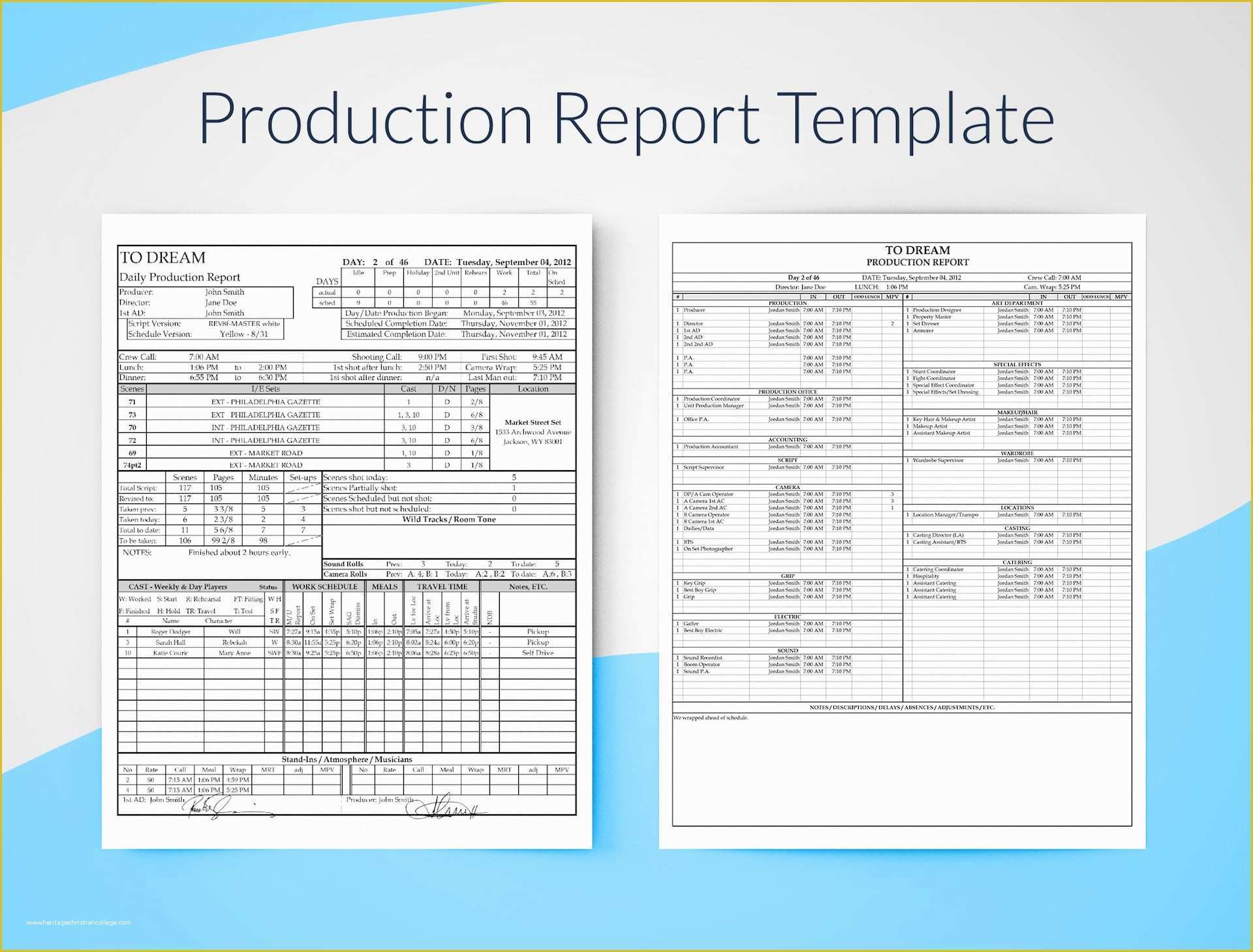 Free Report Templates Of Production Report Template for Excel Free Download