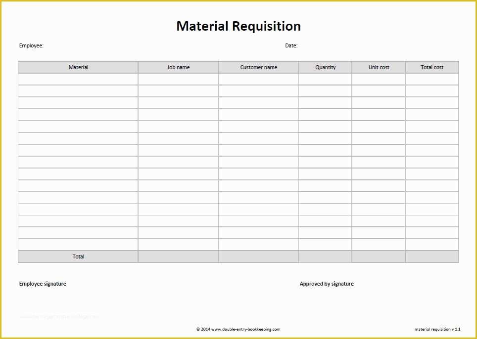 Free Requisition form Template Excel Of Material Requisition form