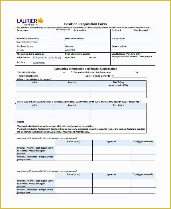 Free Requisition form Template Excel Of Requisition form Template 8 Free Pdf Documents Download