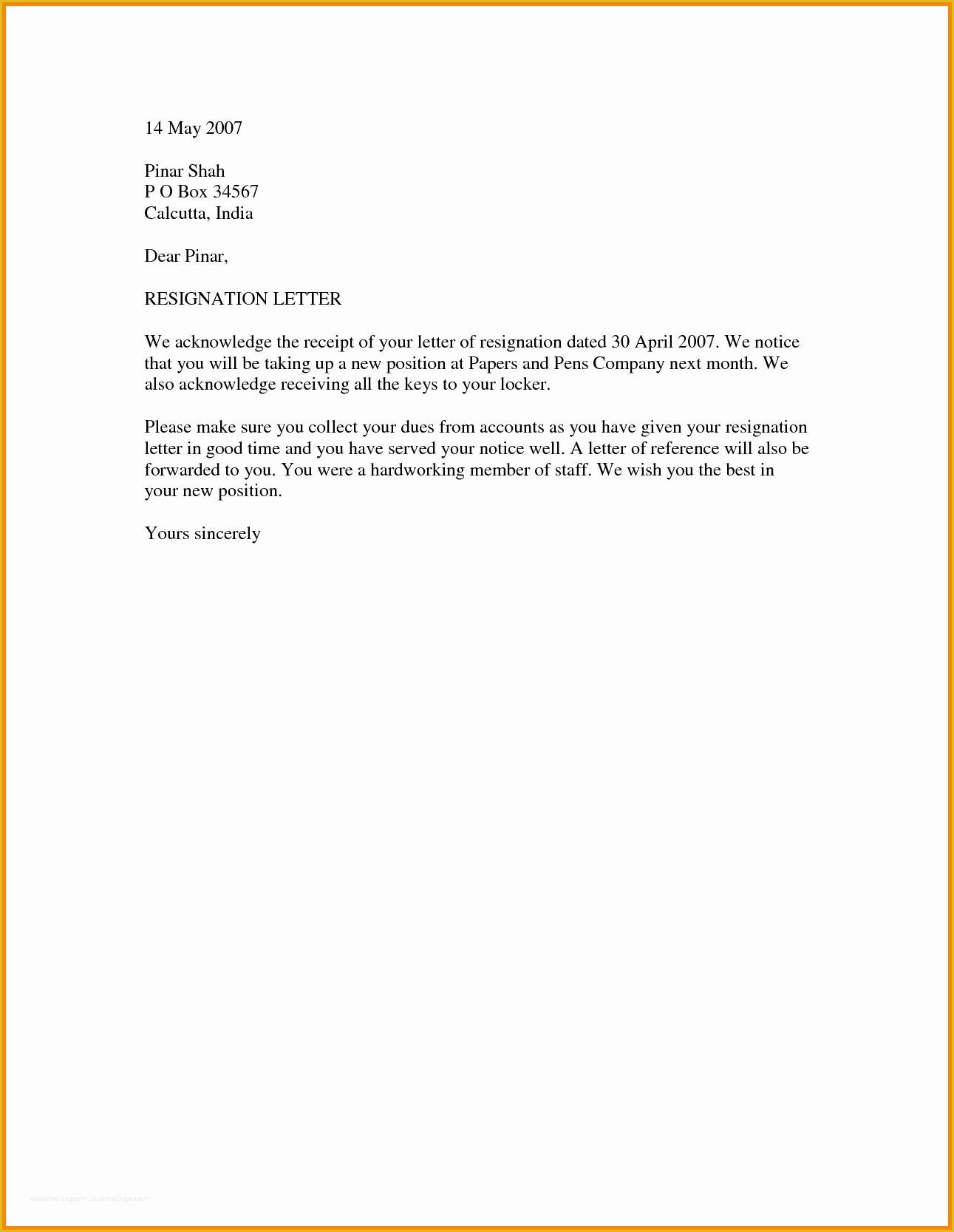 Free Resignation Letter Template Word Of Resignation Letter Template Word
