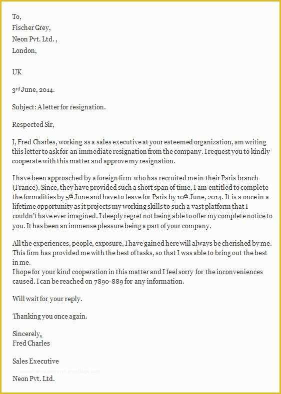 Free Resignation Letter Template Word Of Resignation Letters 35 Download Free Documents In Word