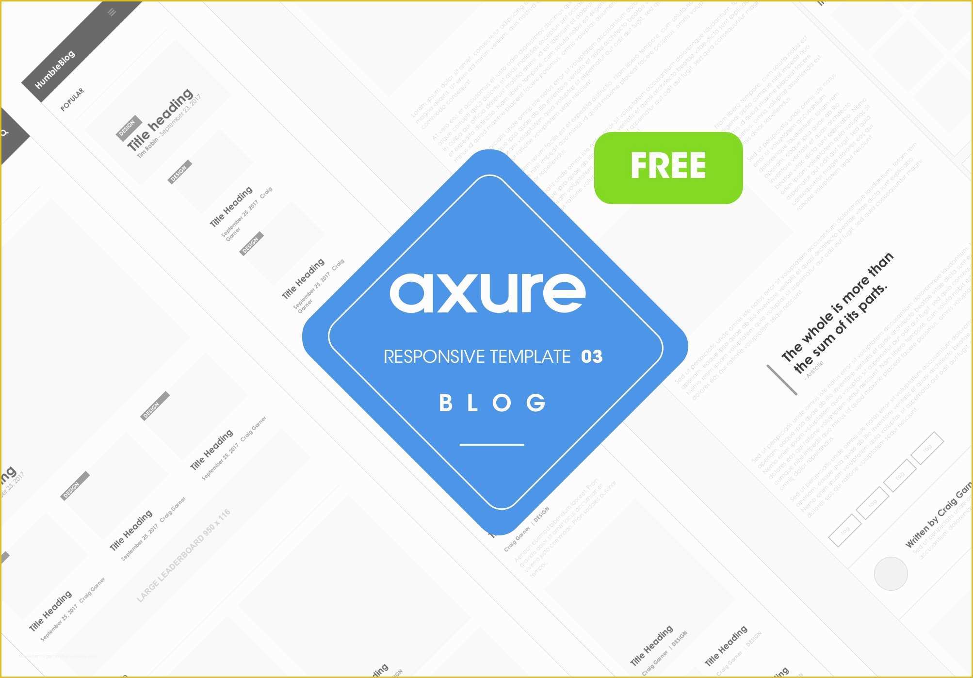 Free Responsive Blog Website Templates Of Axure Responsive Template Blog Free Website Templates