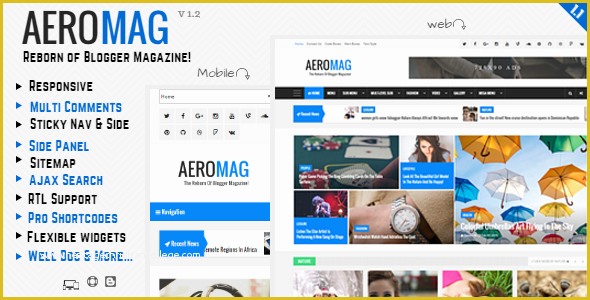 Free Responsive Blog Website Templates Of Best 2017 New Aeromag V1 1 News & Magazine Responsive