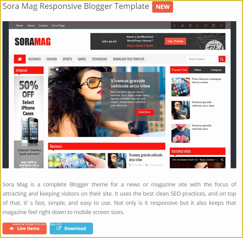 Free Responsive Blog Website Templates Of Best Free Responsive Blogger Templates