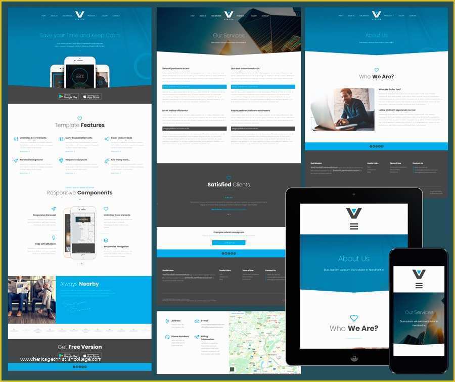 Free Responsive Dreamweaver Templates Of 15 Free Amazing Responsive Business Website Templates