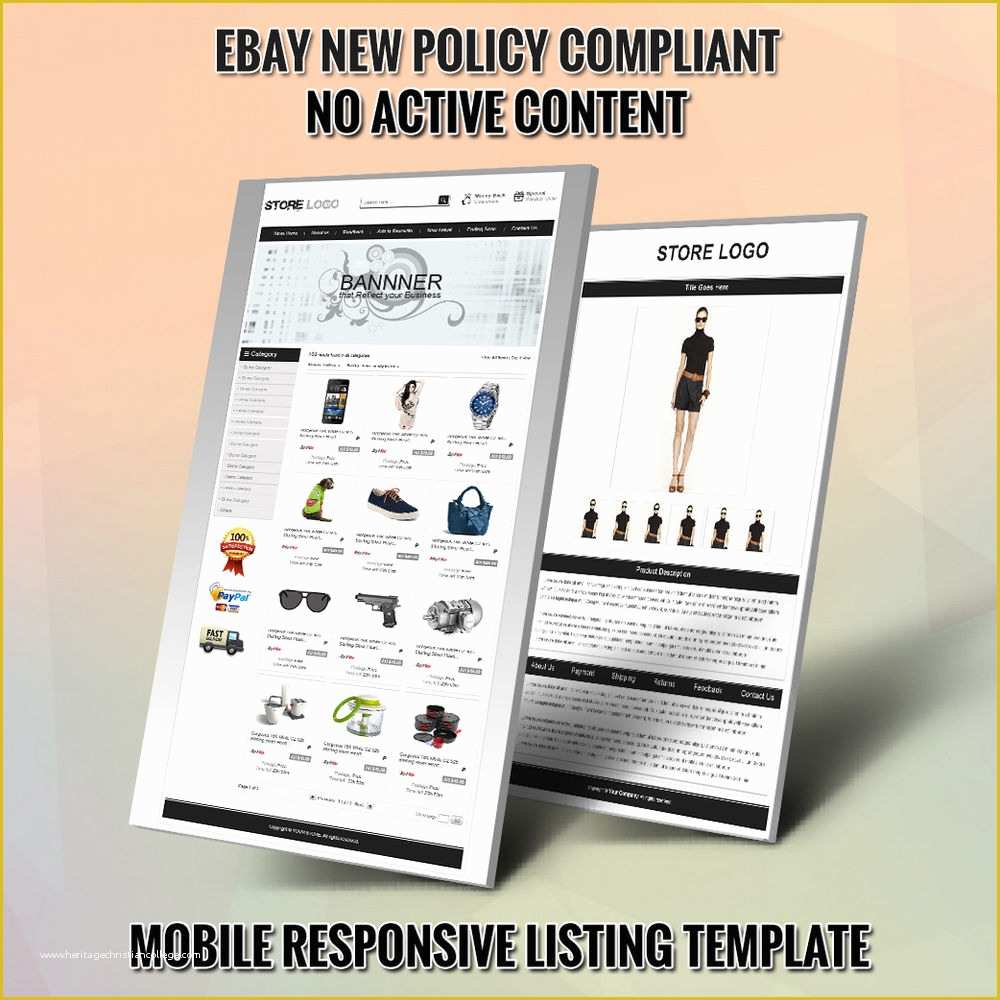 Free Responsive Ebay Template Of attractive Ebay Shop Templates and Listing Auction