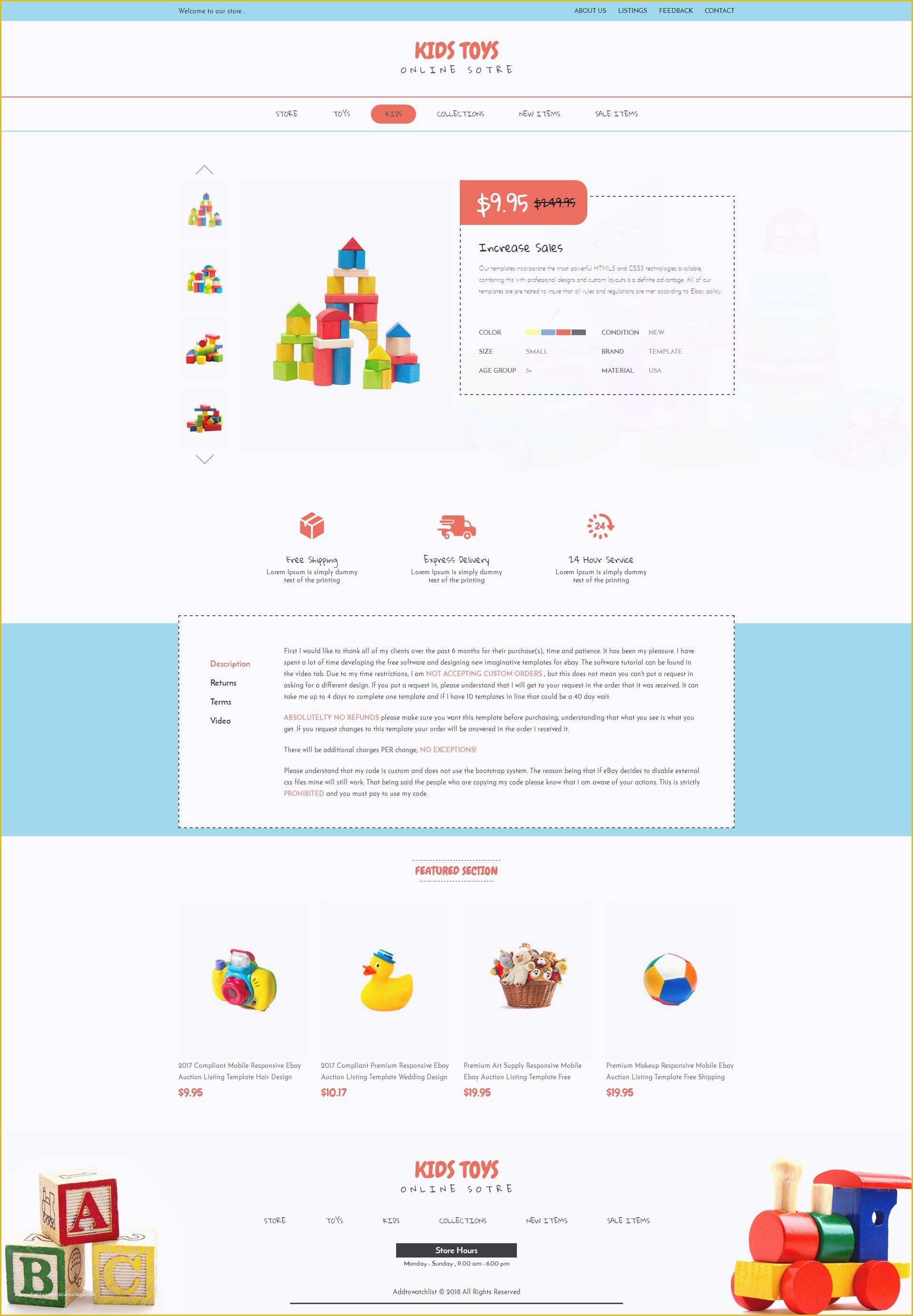 Free Responsive Ebay Template Of Ebay HTML Vorlagen