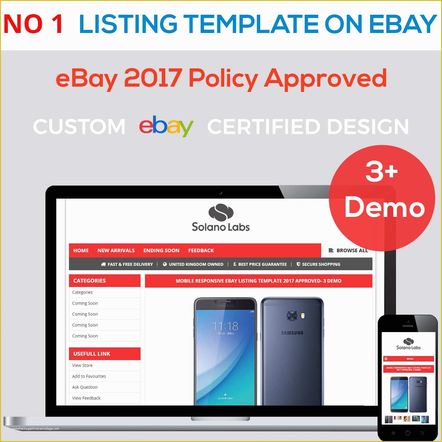 Free Responsive Ebay Template Of Ebay Listing Template HTML Professional Mobile Responsive