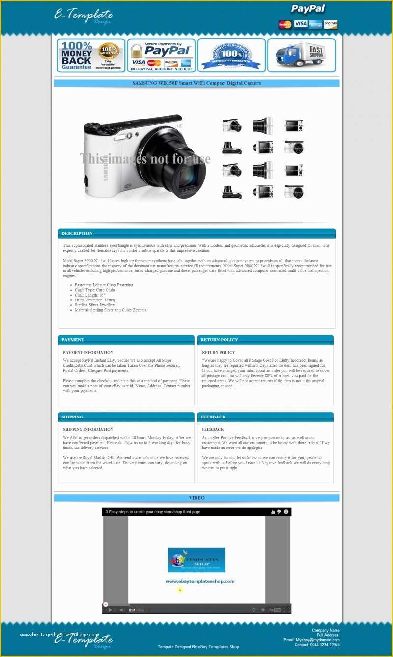 Free Responsive Ebay Template Of Ebay Listing Templates Gone Templates Resume Examples