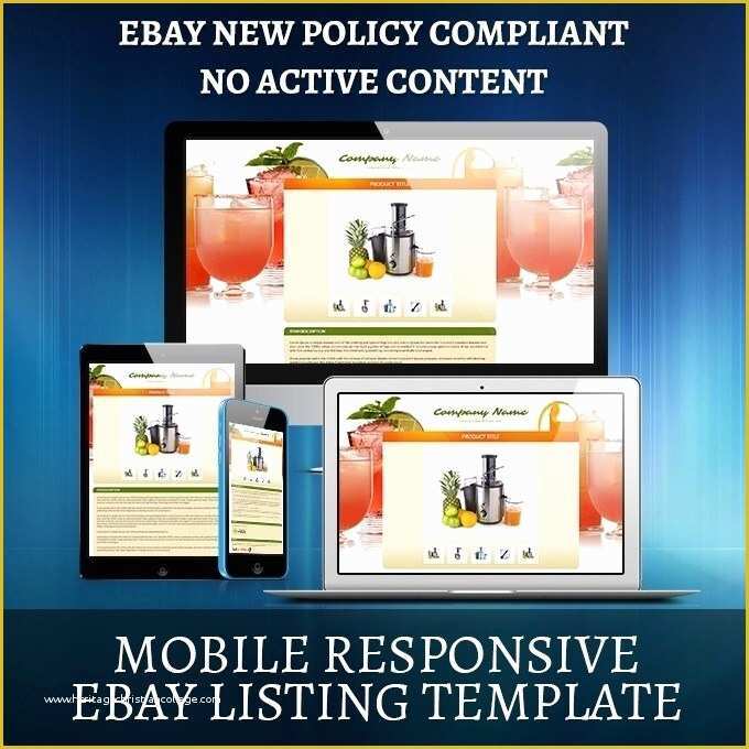 Free Responsive Ebay Template Of Free Responsive Ebay Listing Template – ifa Rennes