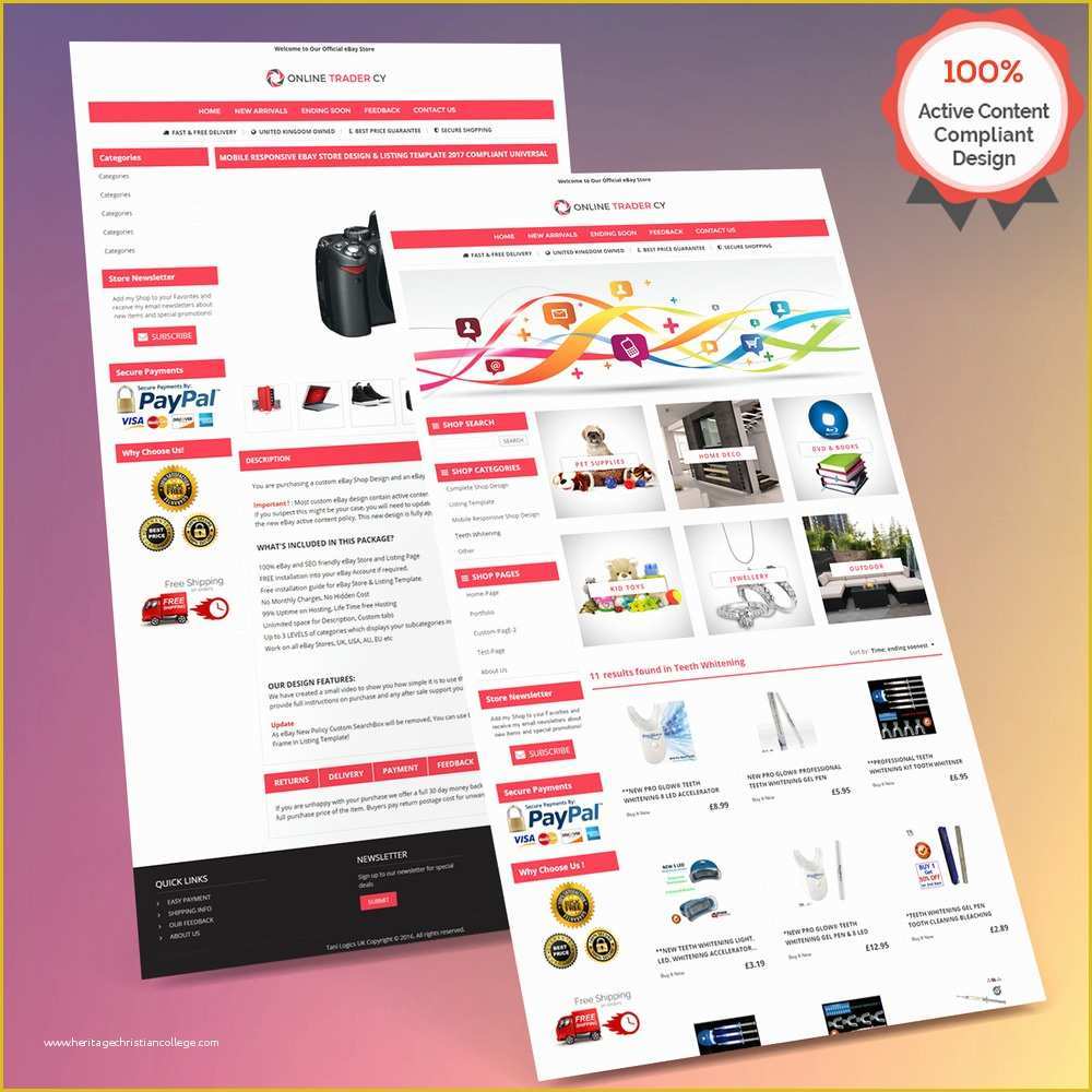 Free Responsive Ebay Template Of Mobile Responsive Ebay Store Design &amp; Auction Listing