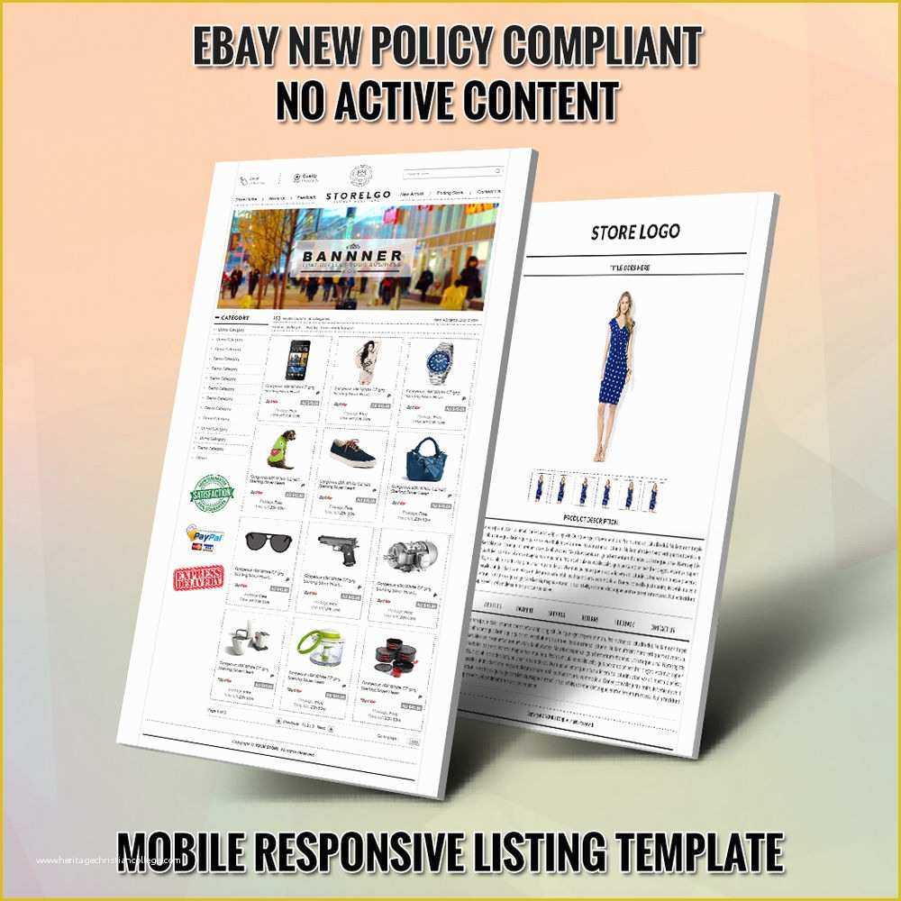 Free Responsive Ebay Template Of Professional Ebay Store Design and Listing Auction