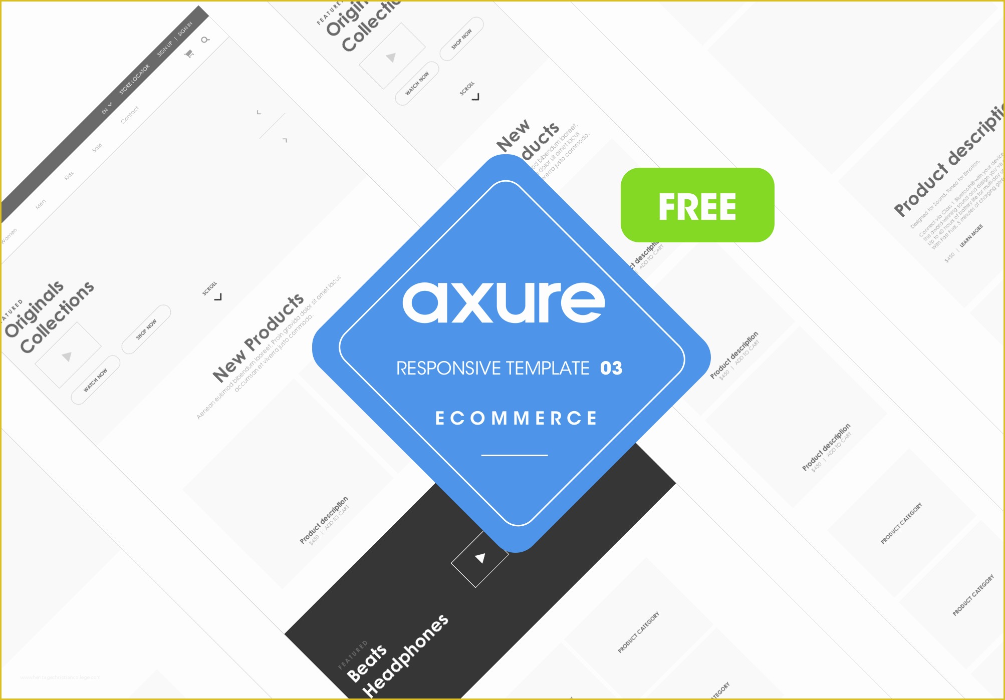 Free Responsive Ecommerce Website Templates Wordpress Of Free Axure Wid S and Library Kits for Wireframing and