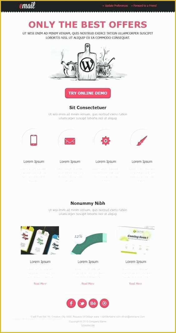 Free Responsive Email Template Generator Of Basic Templates Simple Email Free Download Template