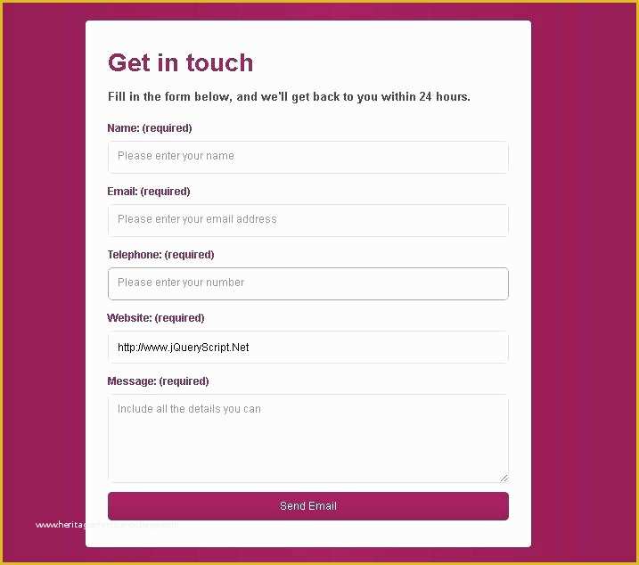 Free Responsive Email Template Generator Of Responsive Contact form with Detection Free Plugins