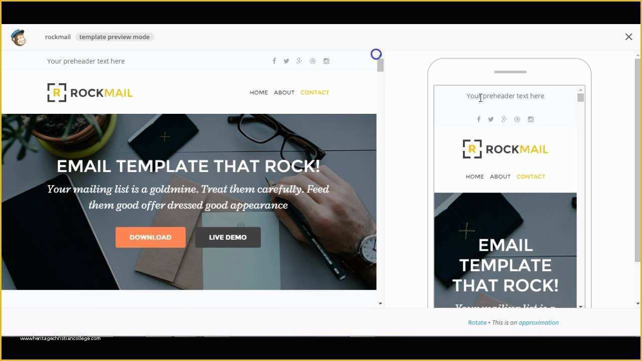 Free Responsive Email Template Mailchimp Of Custom Mailchimp Responsive Email Template Rockmail