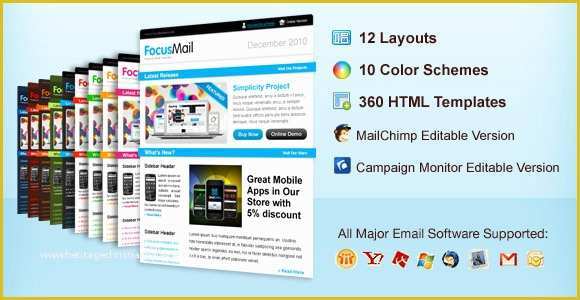 Free Responsive Email Template Mailchimp Of Focusmail Premium Email Template Mailchimp and