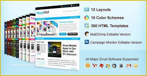 Free Responsive Email Template Mailchimp Of Focusmail Premium Email Template Mailchimp and