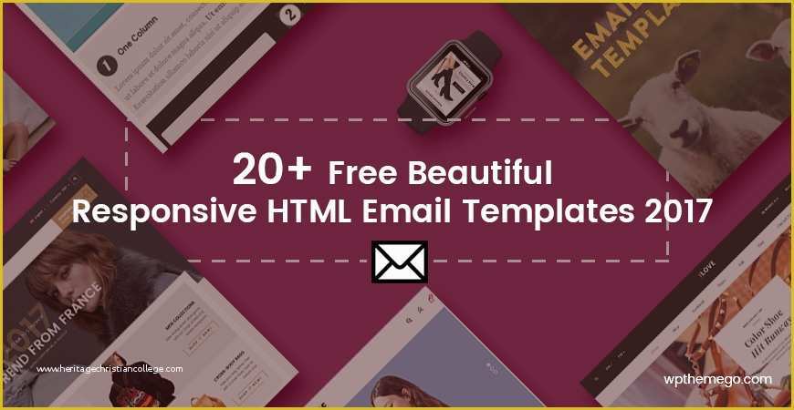 Free Responsive Email Templates 2017 Of Best 20 Free Beautiful Responsive HTML Email Templates 2018