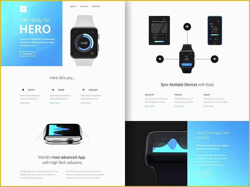 Free Responsive Email Templates 2017 Of Hero Responsive Email Template