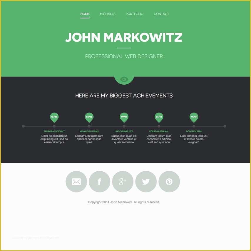 Free Responsive Portfolio Website Templates Of Free John Markowitz Responsive Portfolio Website Template