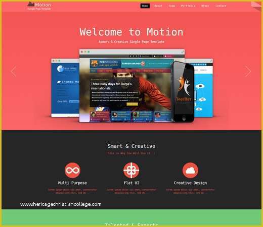 Free Responsive Portfolio Website Templates Of Motion A Personal Portfolio Flat Responsive Web Template