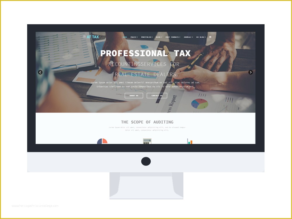 Free Responsive Templates Of at Tax – Free Responsive Tax Website Templates