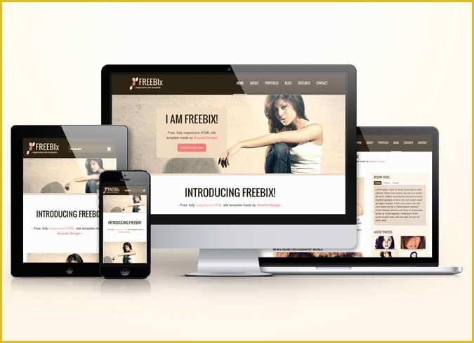 Free Responsive Templates Of Freebix Free Responsive HTML Template