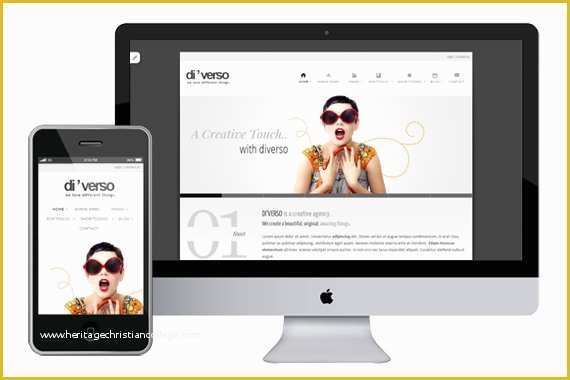 Free Responsive Web Templates Of Diverso Free Responsive HTML5 Website Template