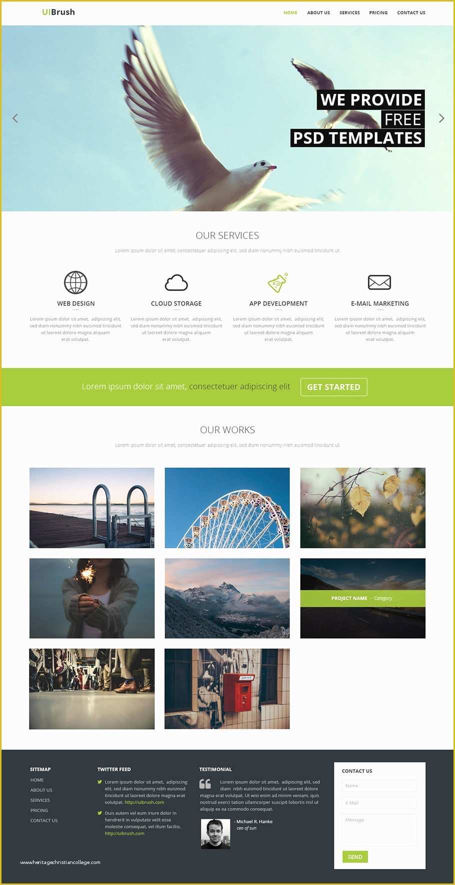 Free Responsive Web Templates Of Free Corporate and Business Web Templates Psd