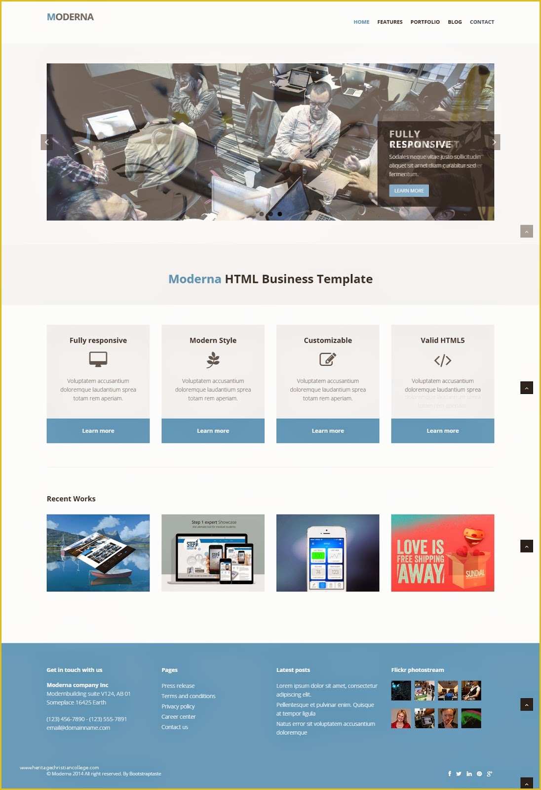 Free Responsive Web Templates Of Responsive Website Templates Free