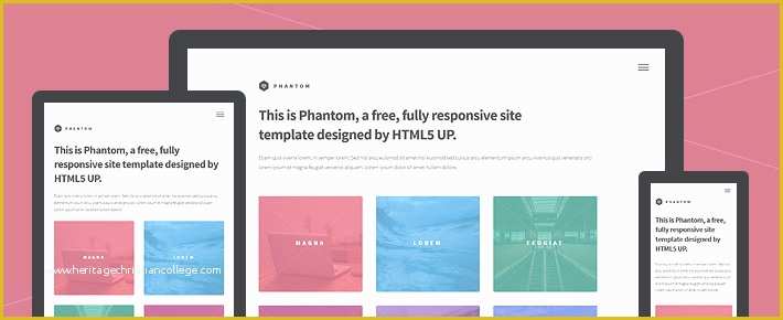 Free Responsive Website Templates Dreamweaver Of Phantom