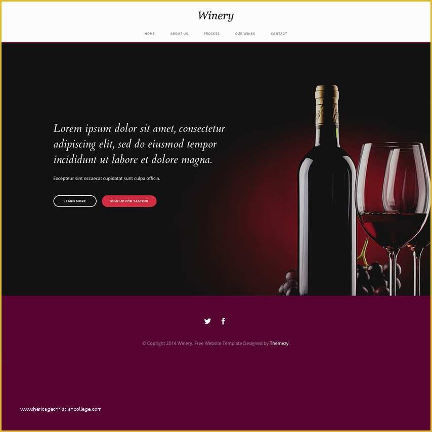 Free Responsive Website Templates Of Winery Free Responsive Website Template