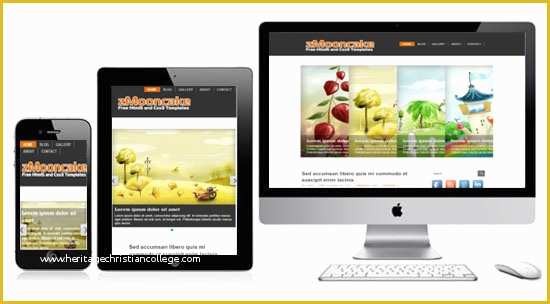Free Responsive Website Templates Of Zmooncake Free Responsive HTML5 theme Zerotheme