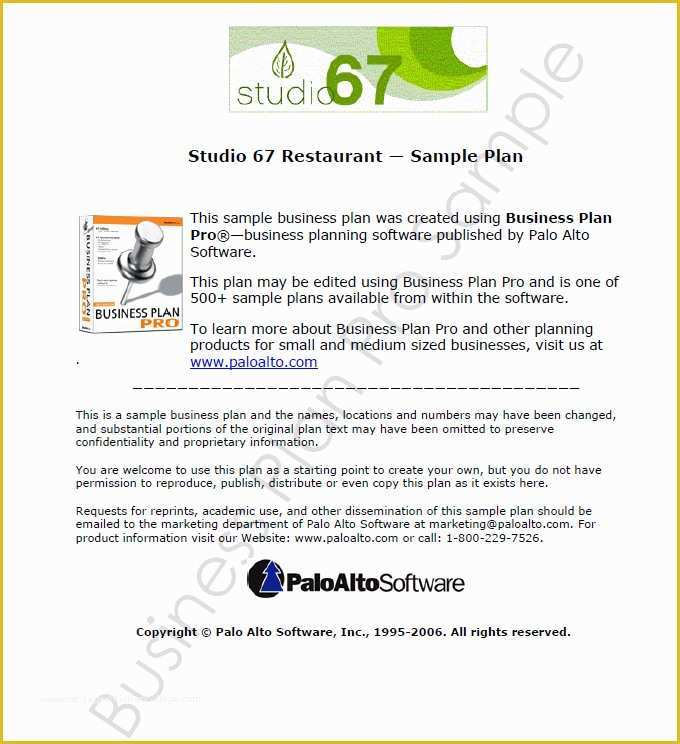 Free Restaurant Business Plan Template Of Restaurant Business Plan Template 9 Free Pdf Word