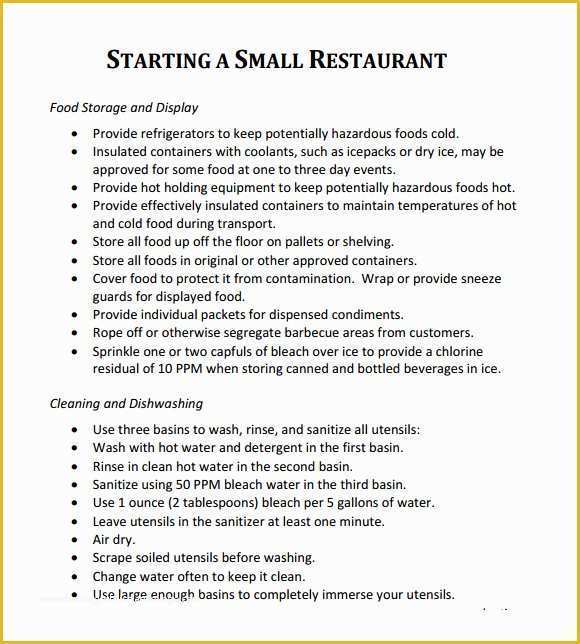 Free Restaurant Business Plan Template Pdf Of 32 Free Restaurant Business Plan Templates In Word Excel Pdf