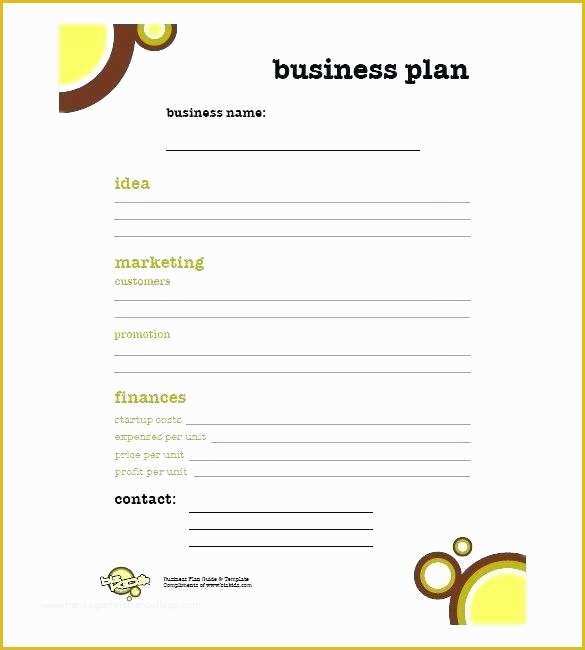 Free Restaurant Business Plan Template Pdf Of Business Plan Sample Free Pdf Simple S Plan Template Free