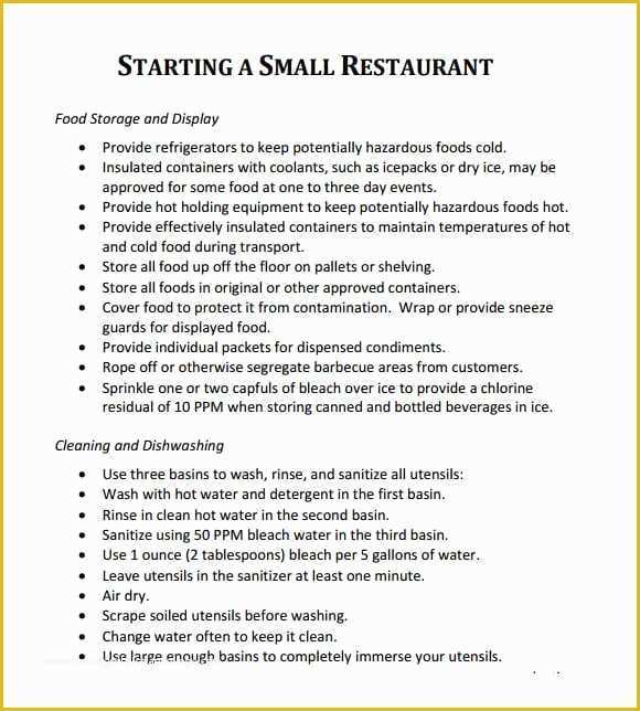 Free Restaurant Business Plan Template Word Of 5 Free Restaurant Business Plan Templates Excel Pdf formats
