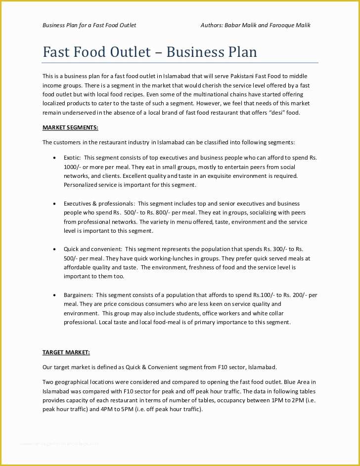 Free Restaurant Business Plan Template Word Of top 5 Resources to Get Free Restaurant Business Plan