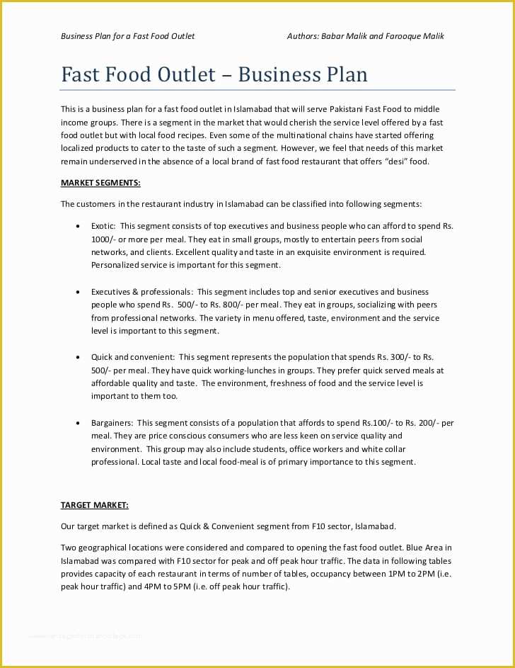 Free Restaurant Business Plan Template Word Of top 5 Resources to Get Free Restaurant Business Plan