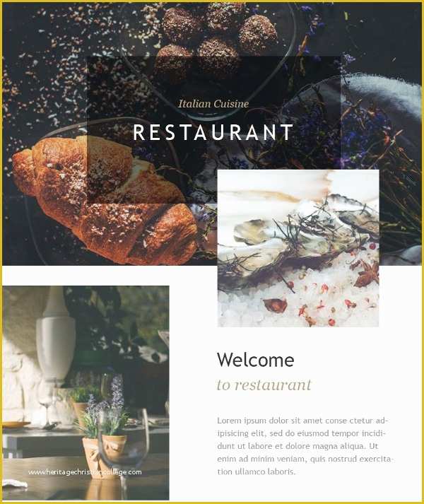 Free Restaurant Newsletter Templates Of 40 Restaurant Website themes & Templates