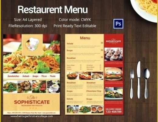 Free Restaurant Newsletter Templates Of Best Free Menu Templates Ideas Printing In Blank Fancy